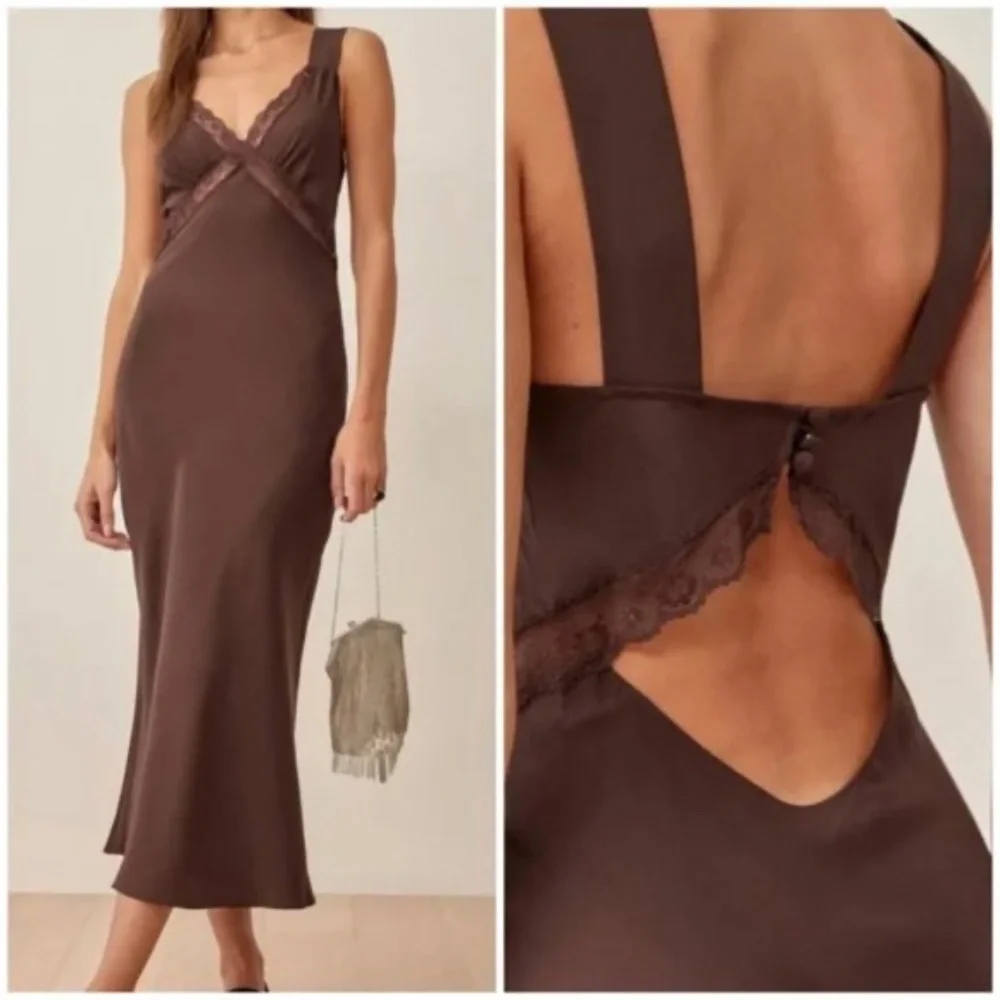 Reformation Provence Silk Dress - Picture 1 of 7
